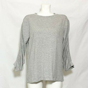 Jane & Delancey Gray Rouged 3/4 Sleeve T-Shirt